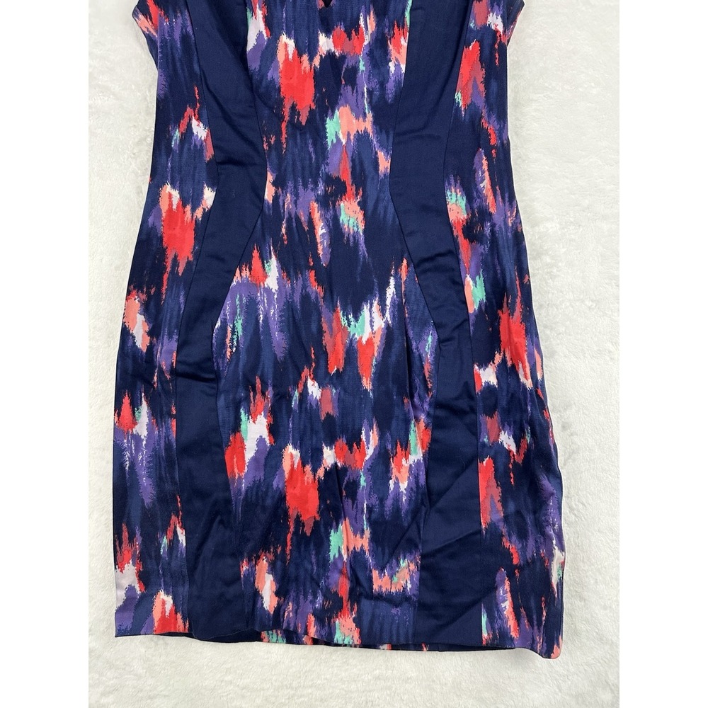 French Connection Womens Navy Blue Sleeveless Above The Knee Sheath Dress 6 - Picture 3 of 13